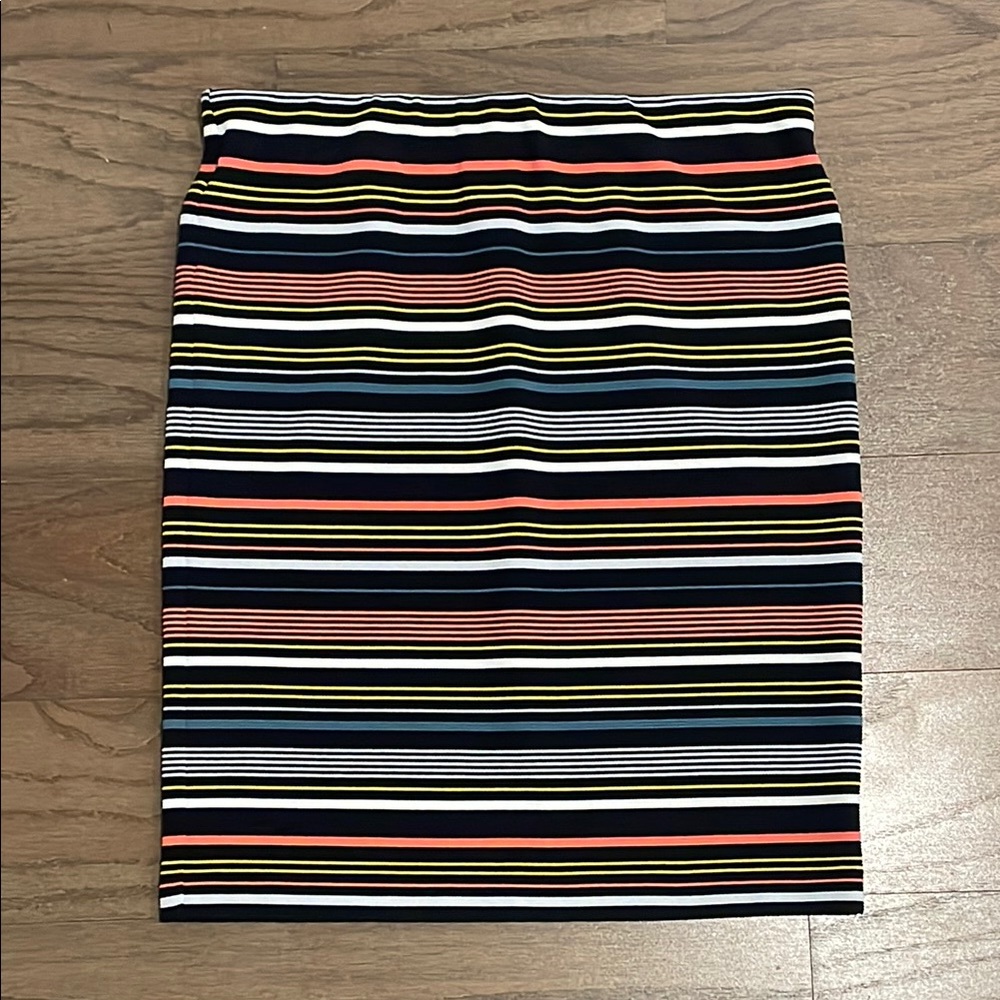 LOFT Petite Striped Pull On Skirt - Size XSP